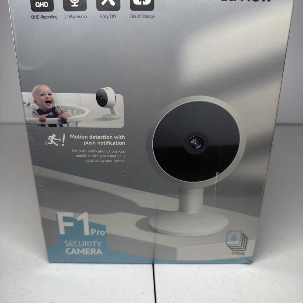 LaView 1080P Indoor Security Cameras 4-Pack WiFi Wired Night Vision New